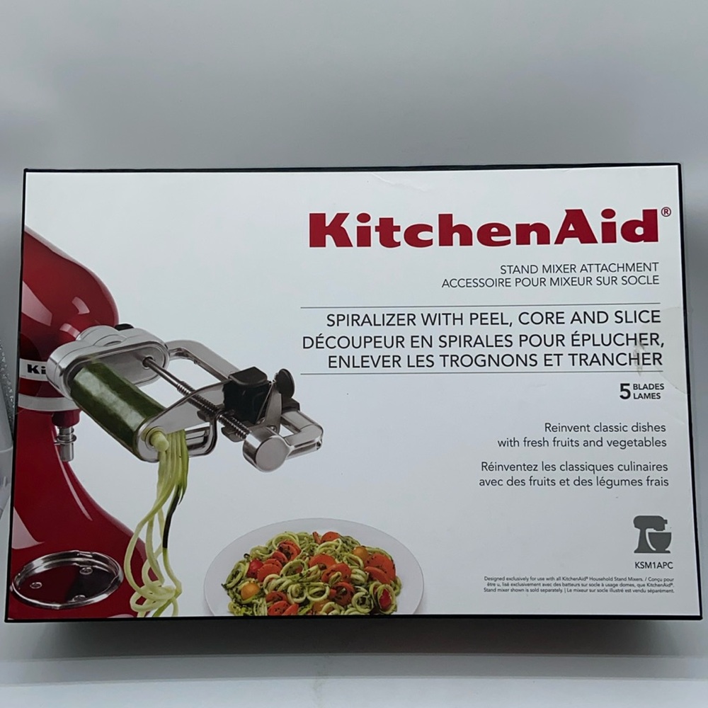 KitchenAid Spiralizer With Peel Core & Slice Stand Mixer Attachment